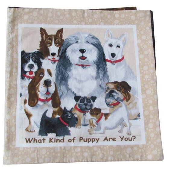 What Kind of Puppy Are You? Cloth Book by Michele Wojcicki Children Reading Baby - Picture 1 of 4
